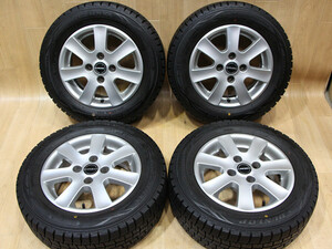 B315 BORBET 14X6J+24 PCD108 ダンロップ WINTER MAXX WM01 185/65R14 バリ山 ハブ径65mm M14ボルト対応 プジョー206 手渡し可能 山梨県