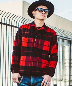 【CRIMIE クライミー 】ウールチェックシャツL 「WOOL CHECK SHIRT」 人気アイテム 大人の男が似合うルード系ブランド