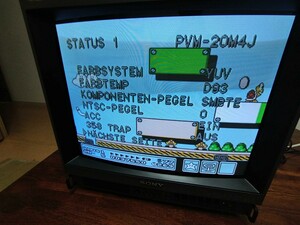 送料無料 超美品 SONY PVM-20M4J trinitoron CRT ブラウン管 トリニトロン RGB レトロゲーム PVM BVM