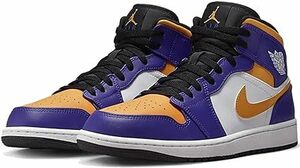 30. Nike air Jordan 1 mid Ray The Cars purple DQ8426-517 AIR JORDAN 1 MID LAKERS PURPLE