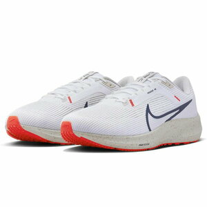 27. Nike air zoom Pegasus 40 wide white / navy blue / orange DV7480-100 AIR ZOOM PEGASUS 40 WIDE running 