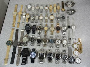 メンズブランド腕時計 大量 50点 セット まとめ SEIKO/CITIZEN/TECHNOS/MICHAEL KORS/DIESEL/NIXON/Timberland/CK 他 インボイス可 0224