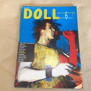 パンク音楽雑誌DOLL magazine 27号 1985年 CONFLICT NEW ORDER ウィラード RAMONES GASTUNK アレルギー