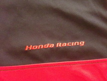 ホンダレーシング　ハーフジップ　ロンＴ　プルオーバーシャツ　ＬＬ　黒赤　刺繍ロゴ_画像3