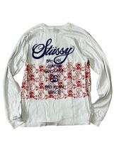 Stussy ステューシー ロンT 両面プリント　ロングスリーブ　Mサイズ　長袖tシャツ_画像3