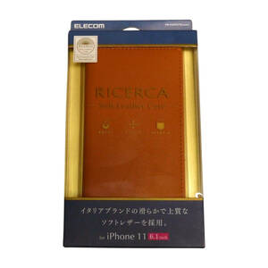 ★☆ELECOM(エレコム) iPhone 11　6.1インチ用 RICERCA ソフトレザーケース未使用品☆★