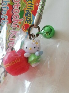 天使　エンジェル　リンゴの妖精？ 信州限定 2008年 ご当地キティ 根付 ストラップ ハローキティ　kitty strap まとめて歓迎