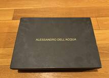 箱付 ALESSANDRO DELL'ACQUA アレッサンドロデラクア シャツ ブラック SIZE 44_画像1