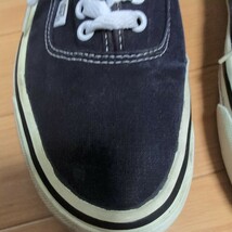 【１円〜】80s VANS バンズ ブラック スニーカー us10 オーセンティック 90s ビンテージ OLD school sk-8 スリッポン old skate usa製 エラ_画像3