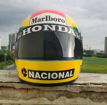 海外 送料込み 　アイルトン・セナ　1989 AYRTON SENNA F1 FORMULA 1 等身大サイズ　実用レーシングヘルメット　F1　_画像1