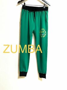 【美品】ZUMBAフィットネス　スウェットパンツ(グリーン)