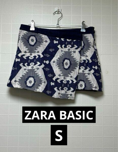 ZARA BASICジャガード ミニスカート　S