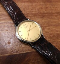 美品☆SEIKO セイコー CREDOR クレドール メンズ 腕時計 8J81-6B00 K18ベゼル ヴィンテージ ゴールド _画像1