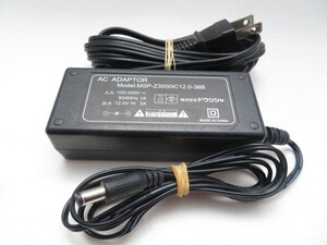 AD33555★ドウシシャ★ACアダプター★MSP-Z3000IC12.0-36B★保証付！即決！