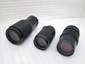 PK15384U★CANON 他★レンズ　3点まとめて★FD 70-210mm 1:4 他★