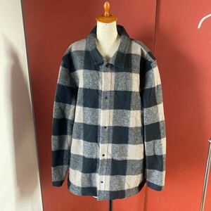 セール即決1円 GAP ギャップ■表記XLサイズ 古着 ブロック チェック スナップボタン ジャケット アメカジ ストリート 大きいサイズ 美品