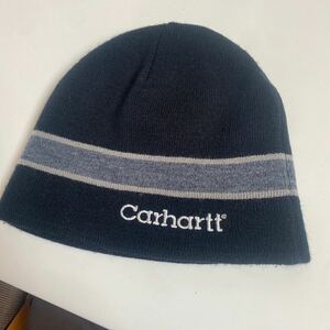 カーハート ニットキャップ carhartt ニット帽 ブラック サイズF 美品