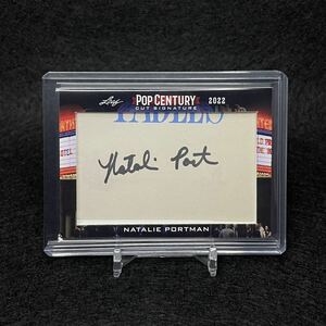 2022 Leaf Pop Century Cut Autograph Natarie Portman ナタリーポートマン 直筆サインカード カットシグネーチャー topps star wars 映画