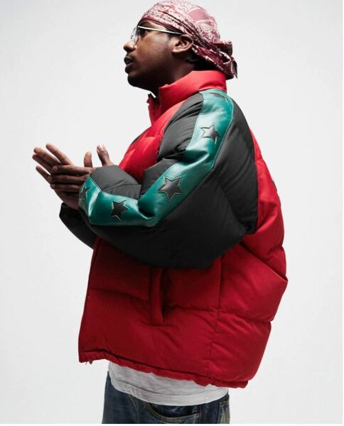 Supreme Star Sleeve Down Puffer Jacket L