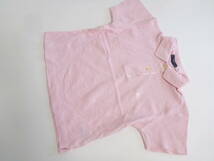 超美品 Burberry London バーバリーロンドン ★ピンク　ロゴ刺繍　半袖　ポロシャツ　140_画像2