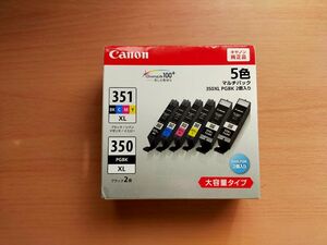 Canon 大容量 インクカートリッジ BCI-351XL 350XL 5色マルチパックPGBK2個入り