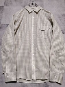 Красота Zanosface Purple Label The North Face M NT3606N Рубашка с длинным рукавом Gingham чек рубашка Osagari