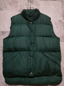 エルエルビーン　L.L.BEAN ダウンベスト　パッカブル Mくらい　グリーン ビンテージ　ヴィンテージ古着　DOWN VEST