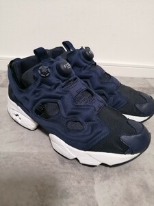 美品 REEBOK INSTA PUMP FURY OG 27cm V65752 リーボック ポンプフューリー オリジナル ネイビー ホワイト 紺 白 