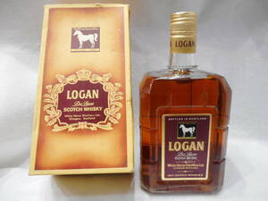 ☆古酒　洋酒　 LOGAN　ローガン　デラックス 内容量未記載 スコッチウイスキー ホワイトホース 未開栓　箱入り