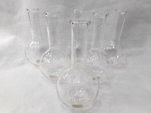 ◇PYREX パイレックス フラスコ 200ml　IWAKI GLASS 理科 化学実験 道具 器具 用具 保管品　まとめて6点　箱無し