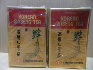 ☆高麗人参茶　KOREAN GINSENG TEA　韓国　3g×50包入り　2箱セット　特産品　未開封　長期保管品