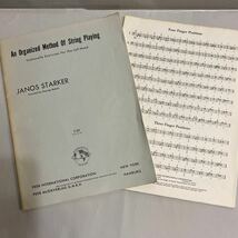 チェロ楽譜左手のためのチェロメソッド JANOS STARKER An organized method of string playing violloncello exercises for left hand_画像1