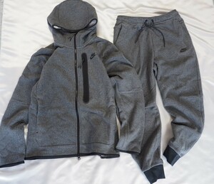  postage 1040 jpy ~ new goods * regular price 34650 jpy *NIKE* Nike * reverse side nappy * Tec fleece full Zip wing cod izdo Parker + jogger pants SET*M