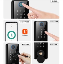 【100-1】木製ドア スマートロック　指紋　パスワード　ＩＣカード　非常キー 開錠操作_画像2