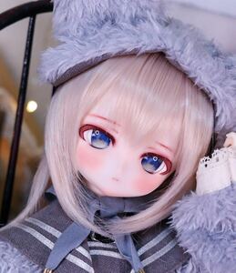 ＊night cherry＊ DDH-01 カスタムヘッド　セミホワイト肌　アイ2種　ソフビ盛り　★難あり　DD MDD