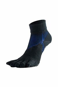 [la vintage ] Athlete round Pro type FF 5 fingers Golf socks short (27-29cm black ) day 