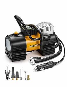 AstroAI エアコンプレッサー タイヤ 空気入れ 自動車用 電動空気入れ 150PSI DC12V シガーソケット接