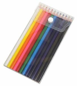 タキザワ PPケース入色鉛筆12セット 10パック ボタン式PPケース入 全長177ミリ通常サイズ軸 色鉛筆芯は白・紫・青・緑・橙・黄・桃・赤・