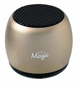 Magii マギー プロジェクト琉球 ミニスピーカー mini speaker ゴールド セルフィー機能 ハンズフリー 35.6mm×30.5m