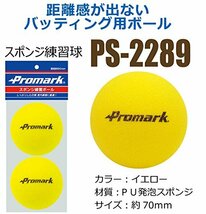 サクライ貿易(SAKURAI) Promark(プロマーク) 野球 トレーニングボール 練習球 スポンジ ボール 2個入_画像6