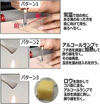 レザークラフト 玉捻 フチ捻 革細工 道具 １.５mm レザークラフト道具 捻 革 レザー クラフト 工具 コバ処理 捻引き 線引き キット_画像6