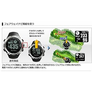 ショットナビ(Shot Navi) ゴルフナビ GPS 腕時計型 ブラック 日本プロゴルフ協会推奨 SN-W1-FWの画像5