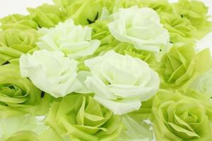 Olive-G GREEN WHITE роза rose искусственный цветок 50 шт. комплект свадебный party .