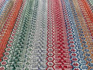 ....... cotton 100% multicolor India cotton hand made slip prevention attaching kitchen mat ( multi red 50x180)