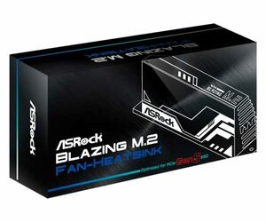 ASRock マザーボード向けに特別設計された ファンヒートシンク FAN M.2 SINK TYPE-1 (Silve