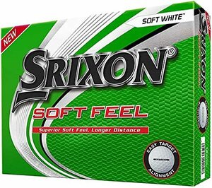 2021 スリクソン SOFT FEEL ソフトフィール ゴルフボール 1ダース (12球入り) US仕様 ホワイト [