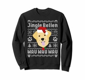 面白い醜いクリスマスゴールデンレトリバー犬 トレーナー