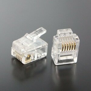 ta rose TARO'S RJ11/12 modular plug / connector 6 ultimate 6 core (6P6C) 10 piece insertion eko simple package CRJ11-10P6