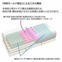 nishikawa 【 西川 】エンジェルメモリー 横向き寝対応 枕 高め 特殊モールド製法による三次元構造 仰向き寝 横向き寝 どちらも快適_画像4