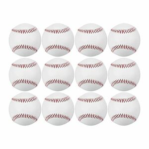 PATIKIL бейсбол 12 штук входит бейсбол Bulk стандарт размер взрослый кожа тренировка бейсбол no- Mark бейсбол pitch для 